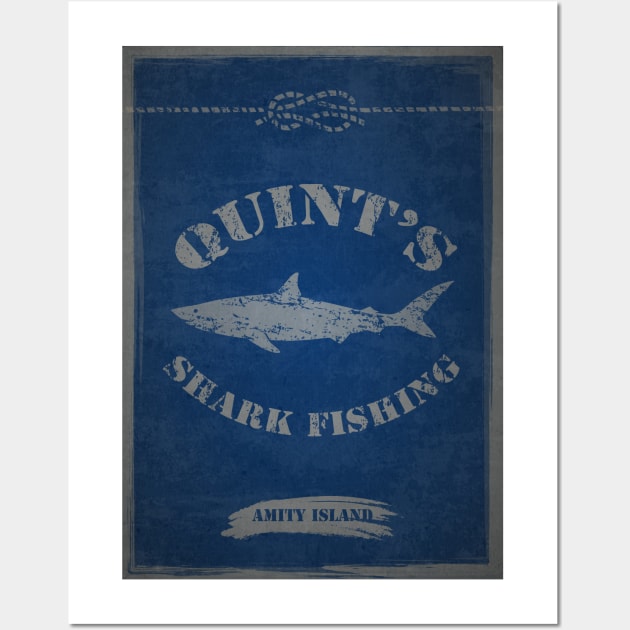 Quints Shark Fishing Wall Art by tmcreativedesign